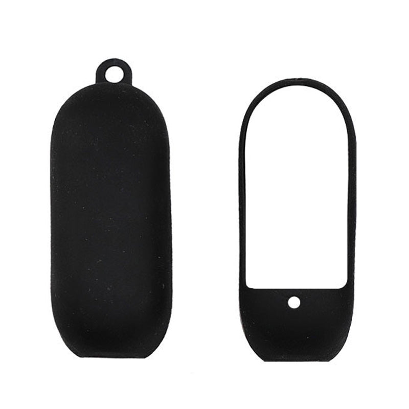 2Pcs/Set for Insta360 Go2 Sports Camera Protective Cover+Charging Case Silicone Non-slip Sleeve - Black