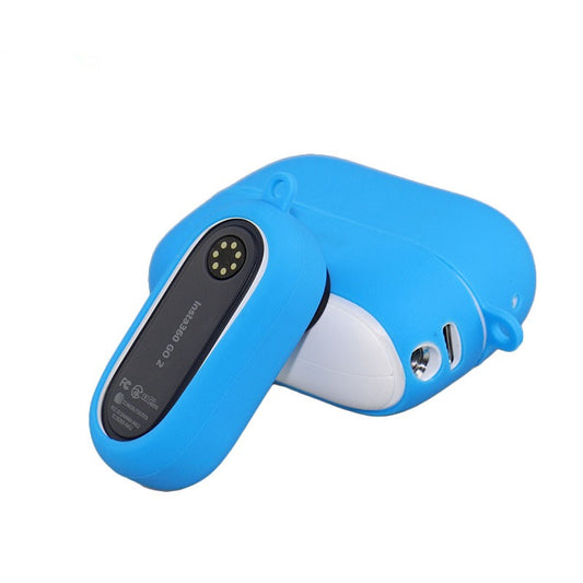 2Pcs/Set for Insta360 Go2 Sports Camera Protective Cover+Charging Case Silicone Non-slip Sleeve - Blue