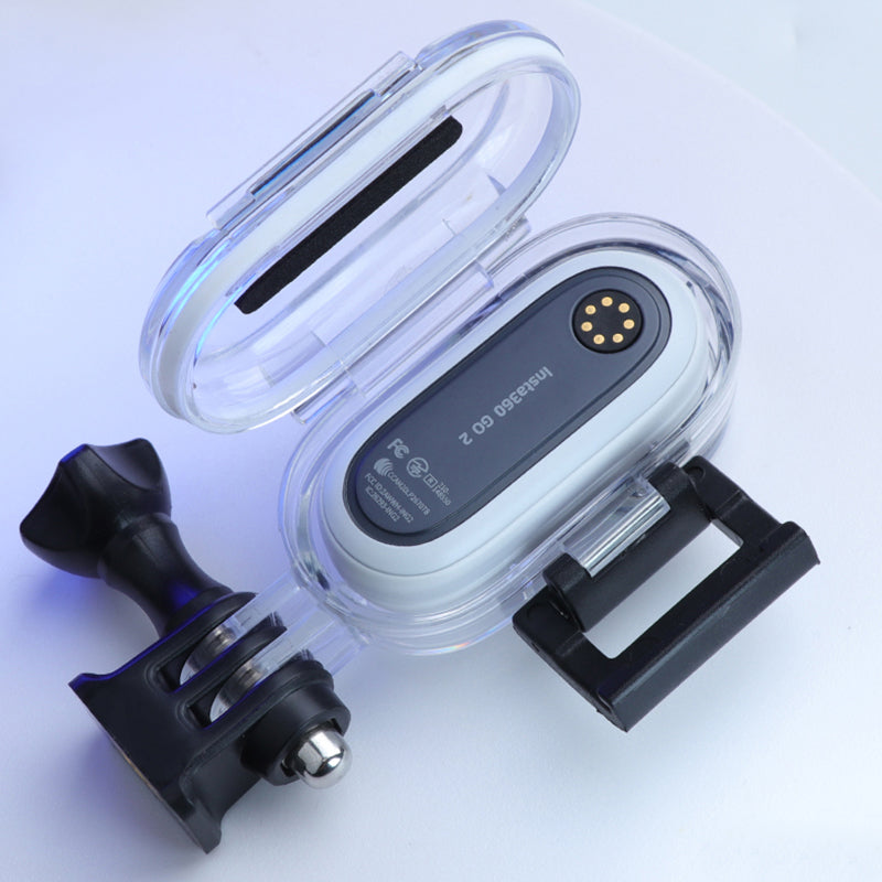 Uniqkart for Insta360 GO 2 Waterproof Case Diving Housing Mini Action Camera Protector Cover