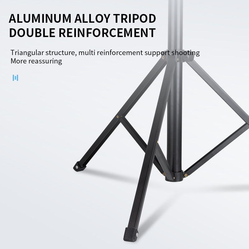 Aluminum Alloy Folding Tripod with 2m Extension Pole for GoPro Mobile Phone SLR