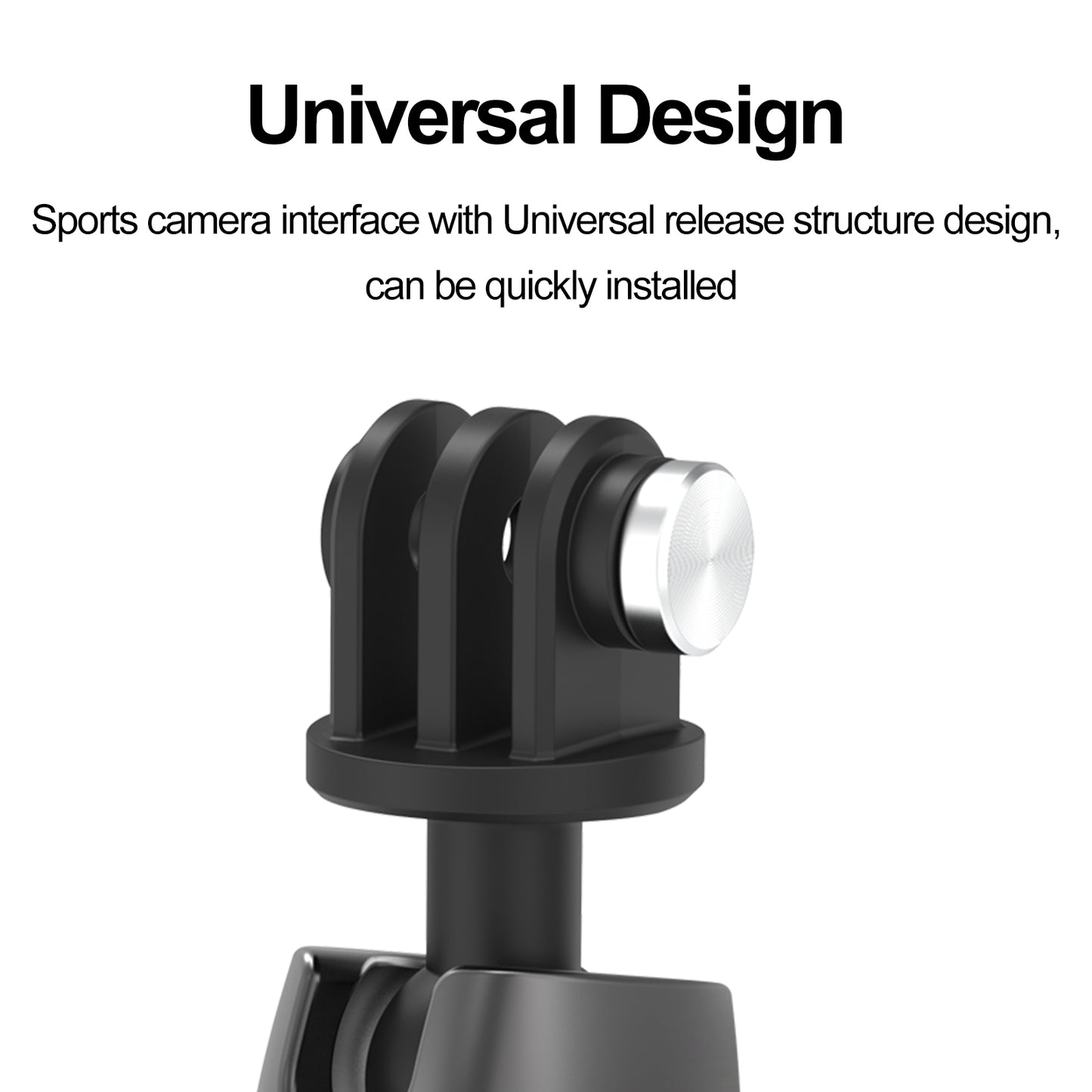 TELESIN TE-SUC-010 Car Phone Holder Suction Cup 360&#176; Adjustable Universal 1/4 Standard Adapter for GoPro Insta360 Osmo Action Camera