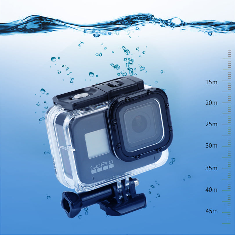 AT1220 45m Underwater Camera Waterproof Case Diving Shell Housing for GoPro Hero 8