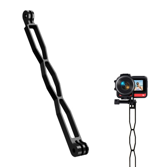 20cm Aluminum Alloy Extension Arm Mount Bracket Rod for GoPro Hero 10/9/8 / Insta360 One R/ DJI Action Camera - Black