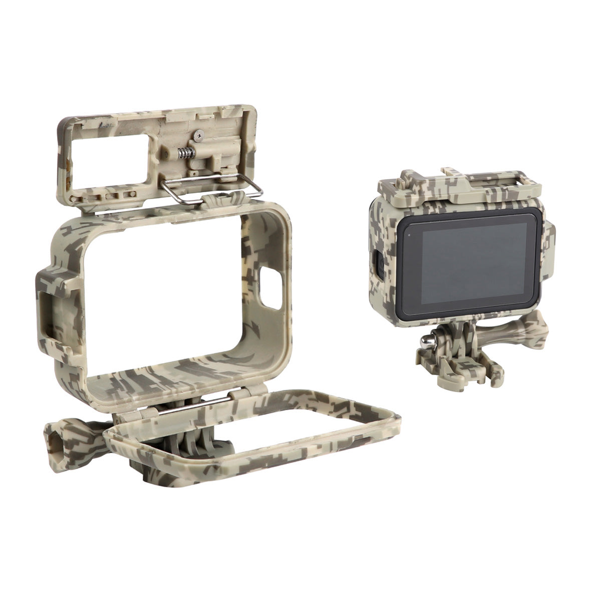 AT1198 Camouflage Protective Camera Frame Case for GoPro Hero 10/9