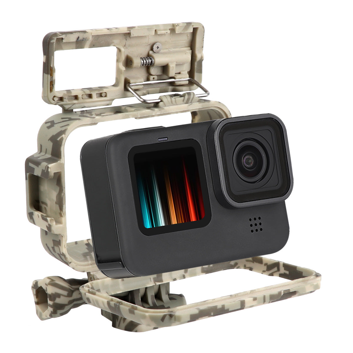 AT1198 Camouflage Protective Camera Frame Case for GoPro Hero 10/9