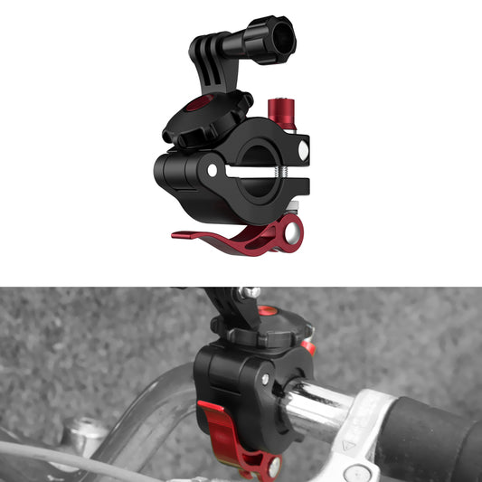 Uniqkart TY-Q9266 Universal Bicycle Sports Camera Mount Clamp Adjustable Adapter Clip for GoPro/Insta360