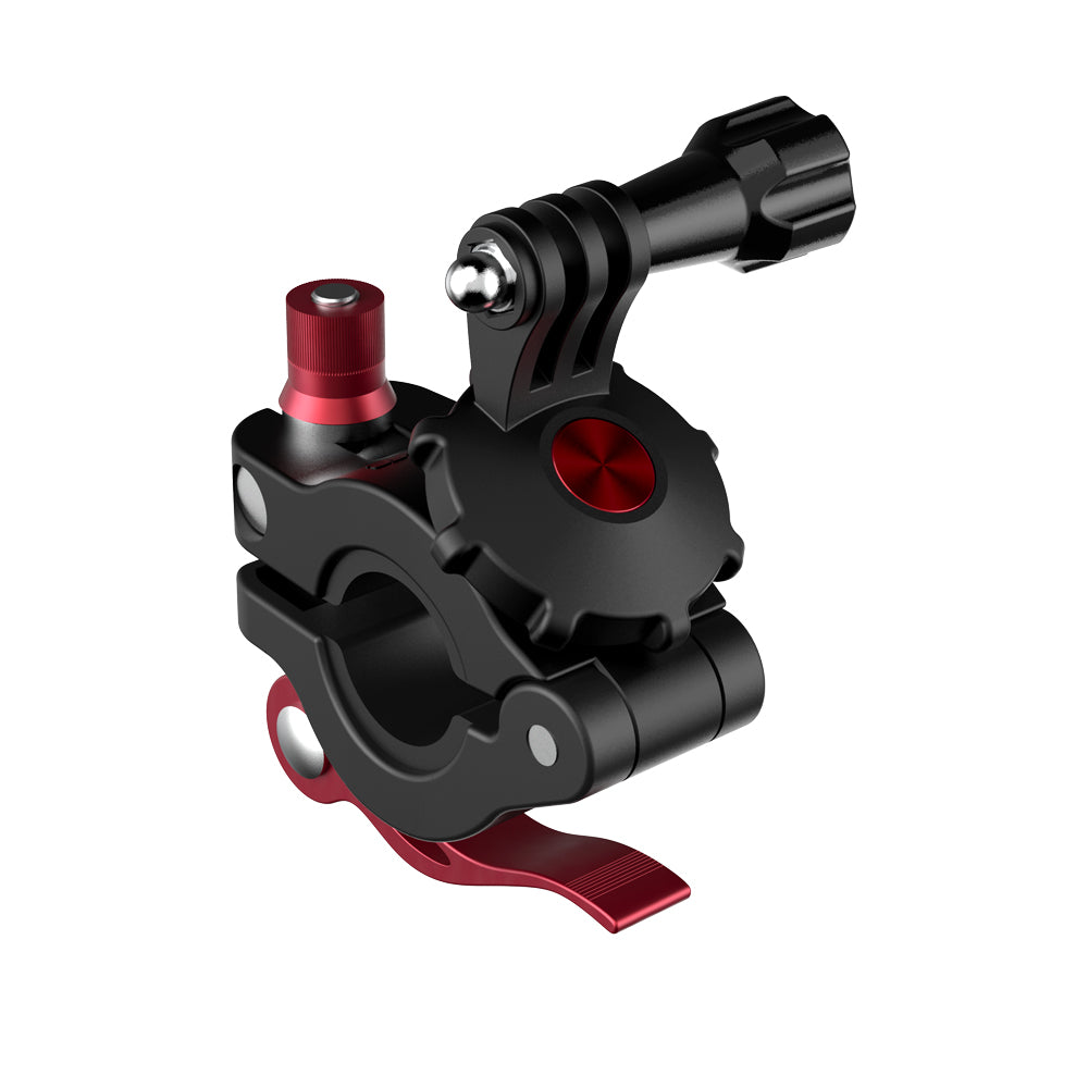 Uniqkart TY-Q9266 Universal Bicycle Sports Camera Mount Clamp Adjustable Adapter Clip for GoPro/Insta360