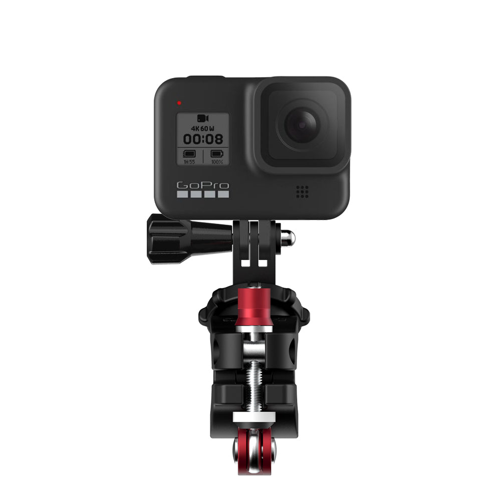 Uniqkart TY-Q9266 Universal Bicycle Sports Camera Mount Clamp Adjustable Adapter Clip for GoPro/Insta360