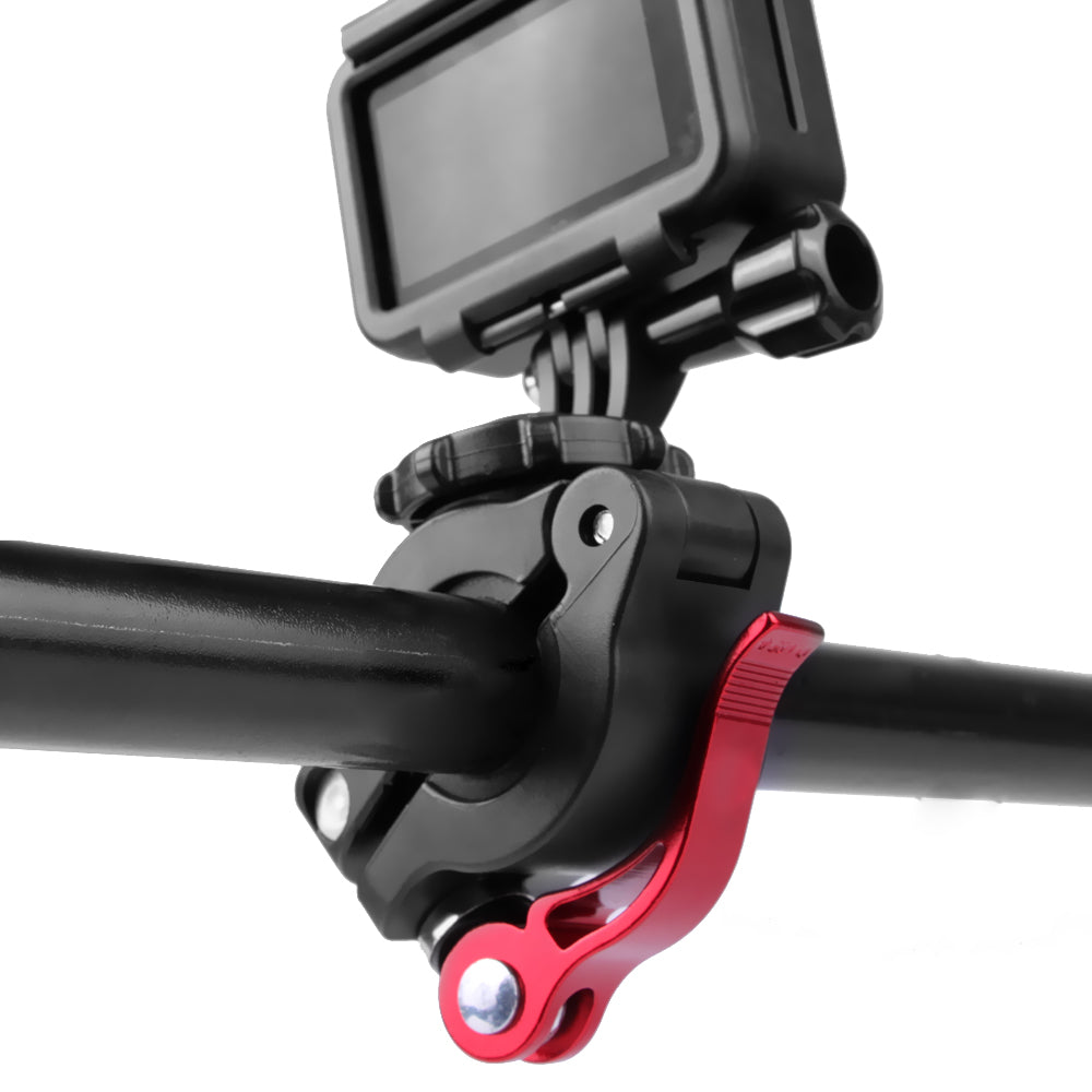 Uniqkart TY-Q9266 Universal Bicycle Sports Camera Mount Clamp Adjustable Adapter Clip for GoPro/Insta360