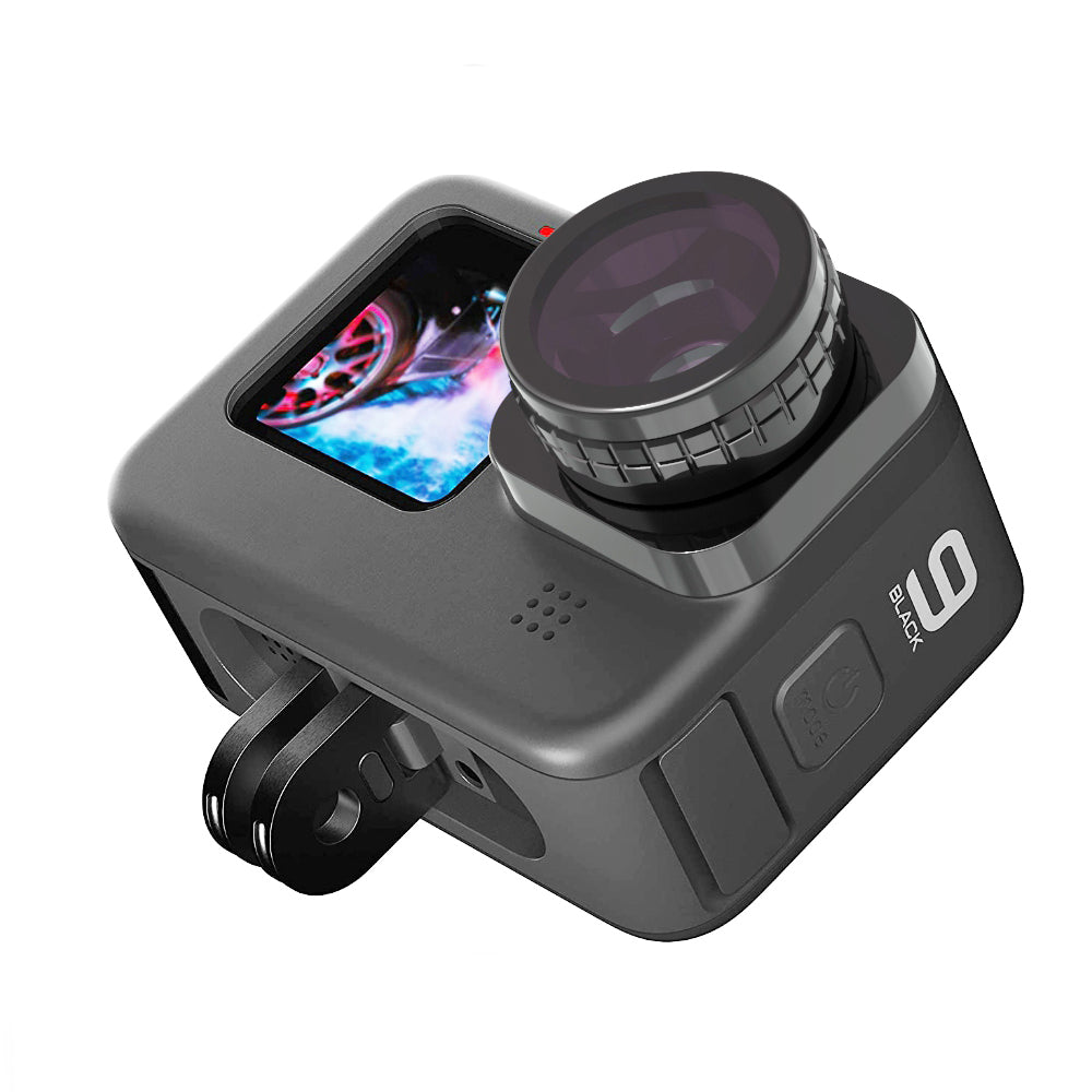 Uniqkart G9-02 HD Fisheye Lens Optical Glass Camera Lens Accessories for GoPro Hero 9/10 Action Camera