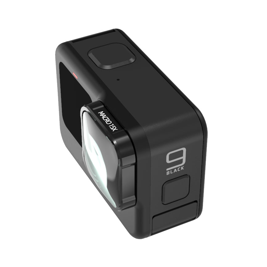 Uniqkart G9-01 HD 15X Macro Lens Optical Glass Camera Lens for GoPro Hero 9/10 Action Camera