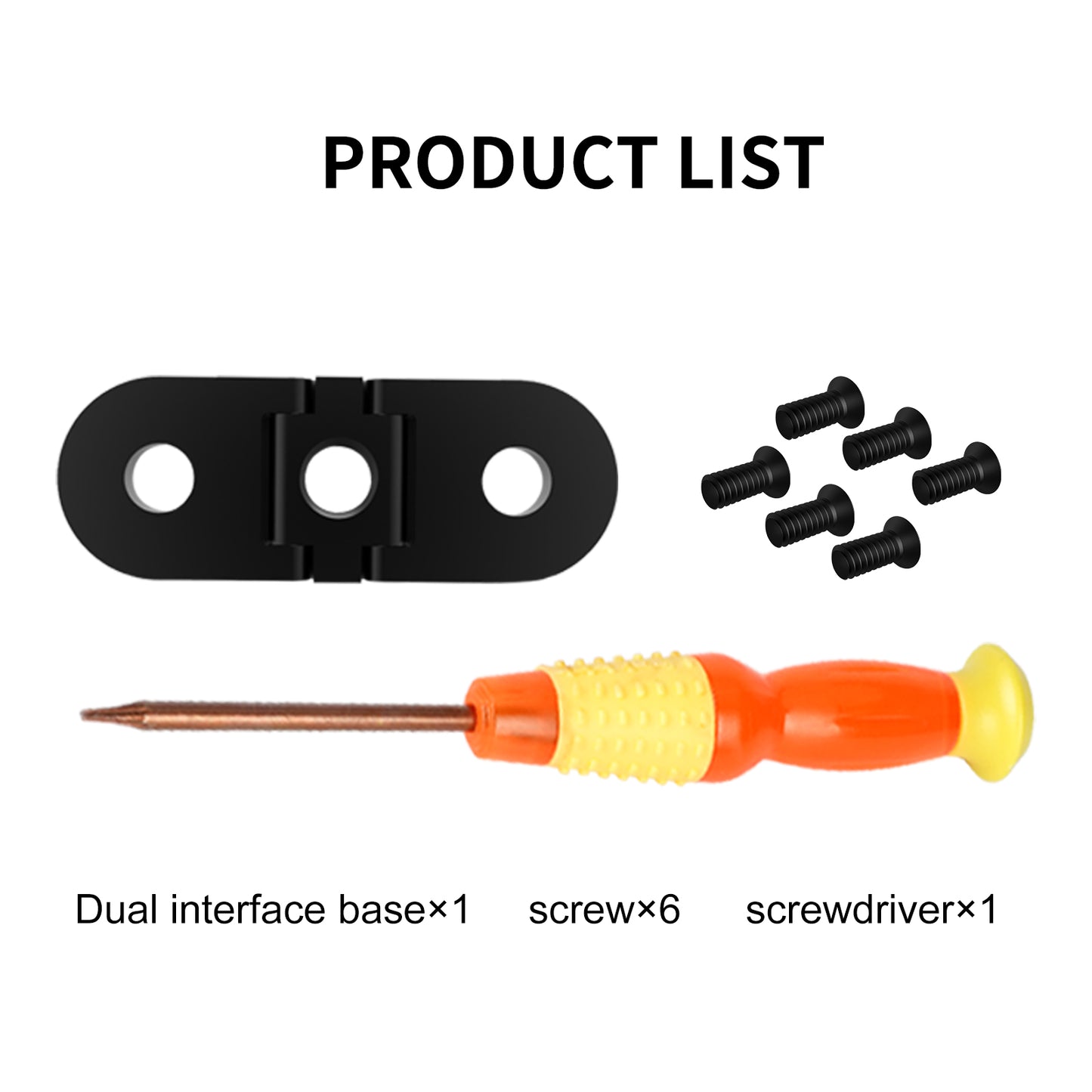 TELESIN Dual Port Connector Action Camera Bottom Adapter for GoPro Hero 9 / 10 / 11 / 8