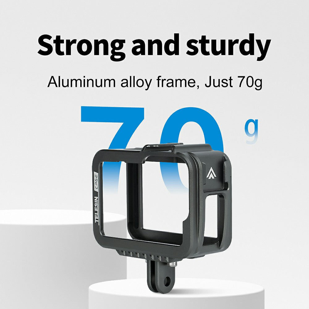 Uniqkart GP-FMS-901 Camera Protective Frame Anti-drop Metal Housing Case for GoPro Hero 9 / 10 / 11