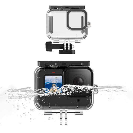 Uniqkart GP-WTP-901 45m Underwater Diving Shell Camera Waterproof Case Housing for GoPro Hero 9 / 10 / 11