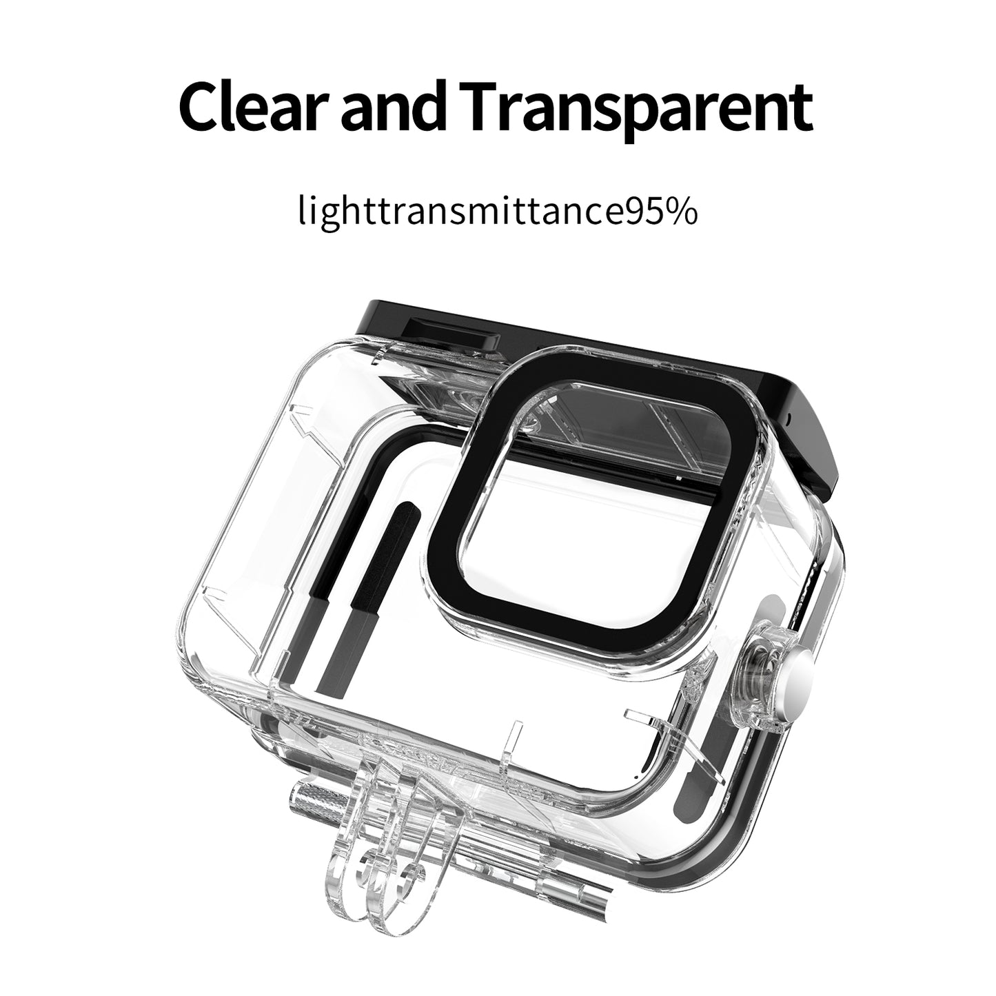 Uniqkart GP-WTP-901 45m Underwater Diving Shell Camera Waterproof Case Housing for GoPro Hero 9 / 10 / 11
