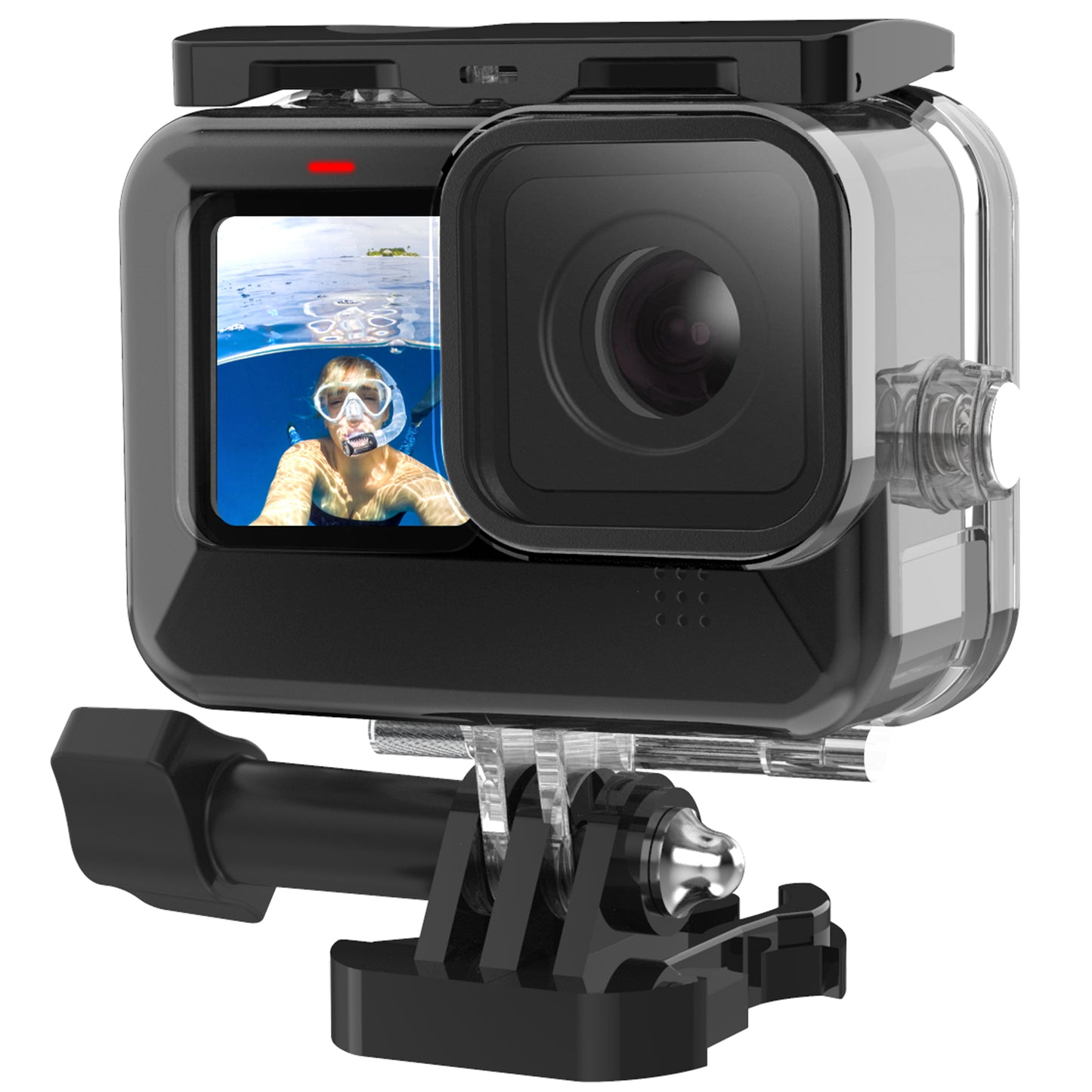 Uniqkart GP-WTP-901 45m Underwater Diving Shell Camera Waterproof Case Housing for GoPro Hero 9 / 10 / 11