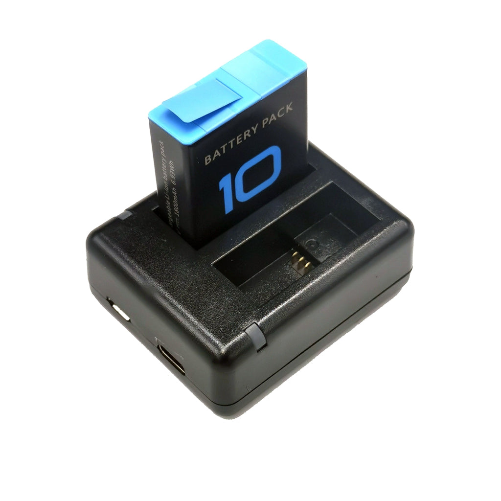 AT1278 Dual Battery Charger Charging Dock Station with LED Indicator for GoPro Hero 9/10