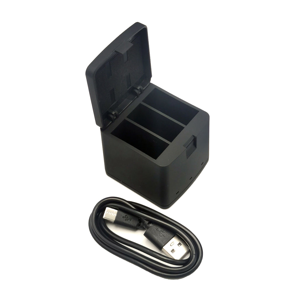 AT1271 3-Channel USB Charger Battery Charging Station with LED Indicator for GoPro Hero 9/10