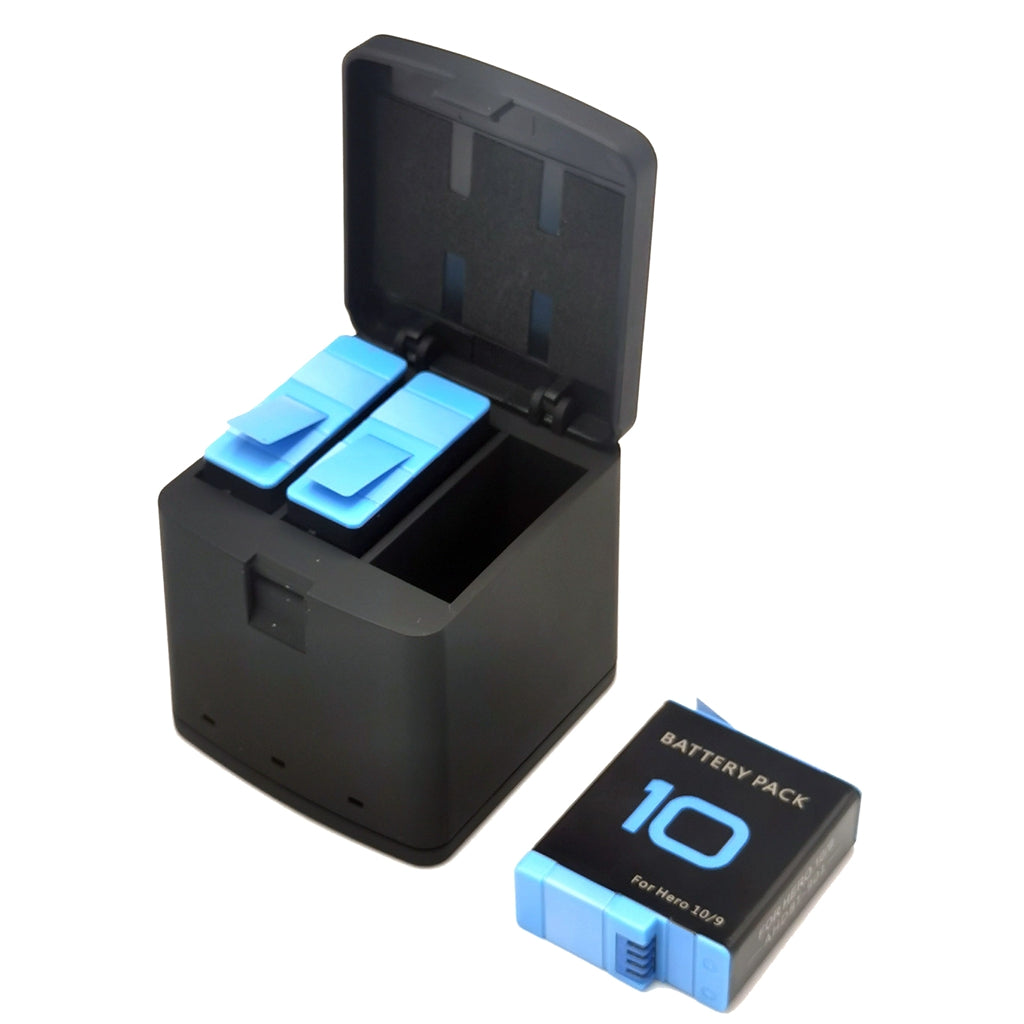 AT1271 3-Channel USB Charger Battery Charging Station with LED Indicator for GoPro Hero 9/10