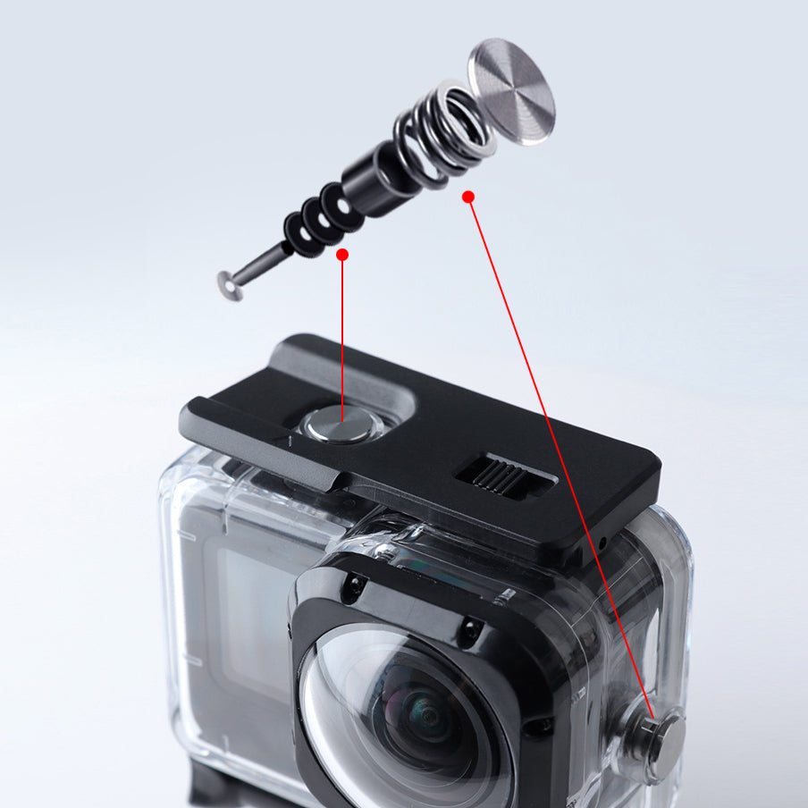 AT1269 45m Underwater Diving Shell Camera Protective Waterproof Housing Case with Wide Angle MAX Lens for GoPro Hero 10/9