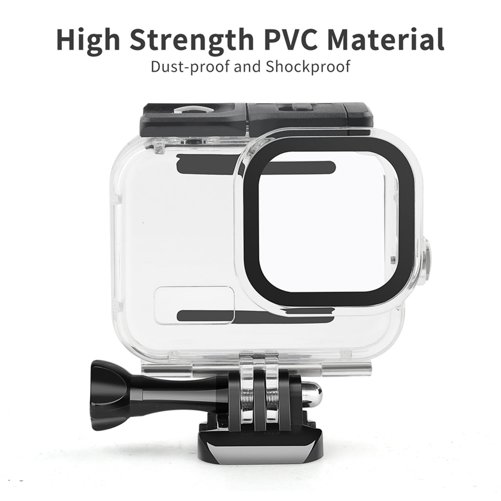 AT1226 60m Underwater Camera Diving Shell Waterproof Protective Housing Case with Metal Button for GoPro Hero 8