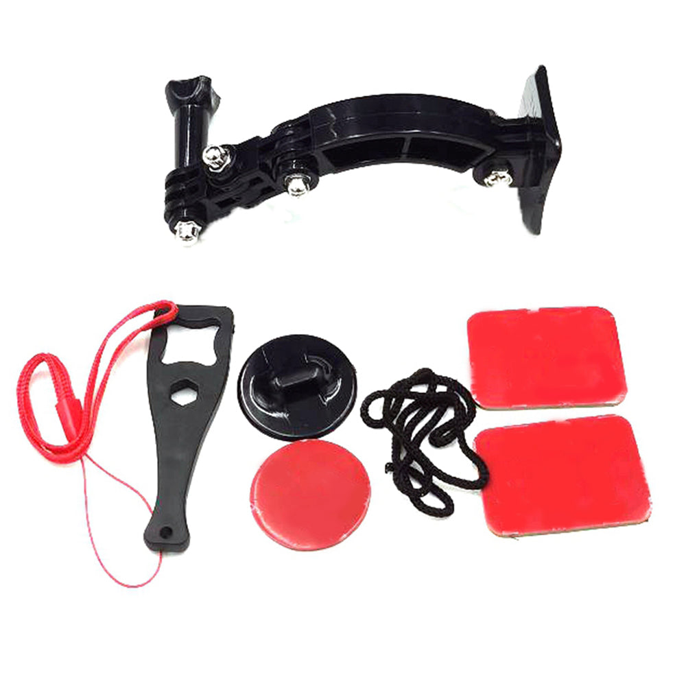 AT1227 Curved Rod Short Arm Helmet Camera Mount Bracket for GoPro Sjcam
