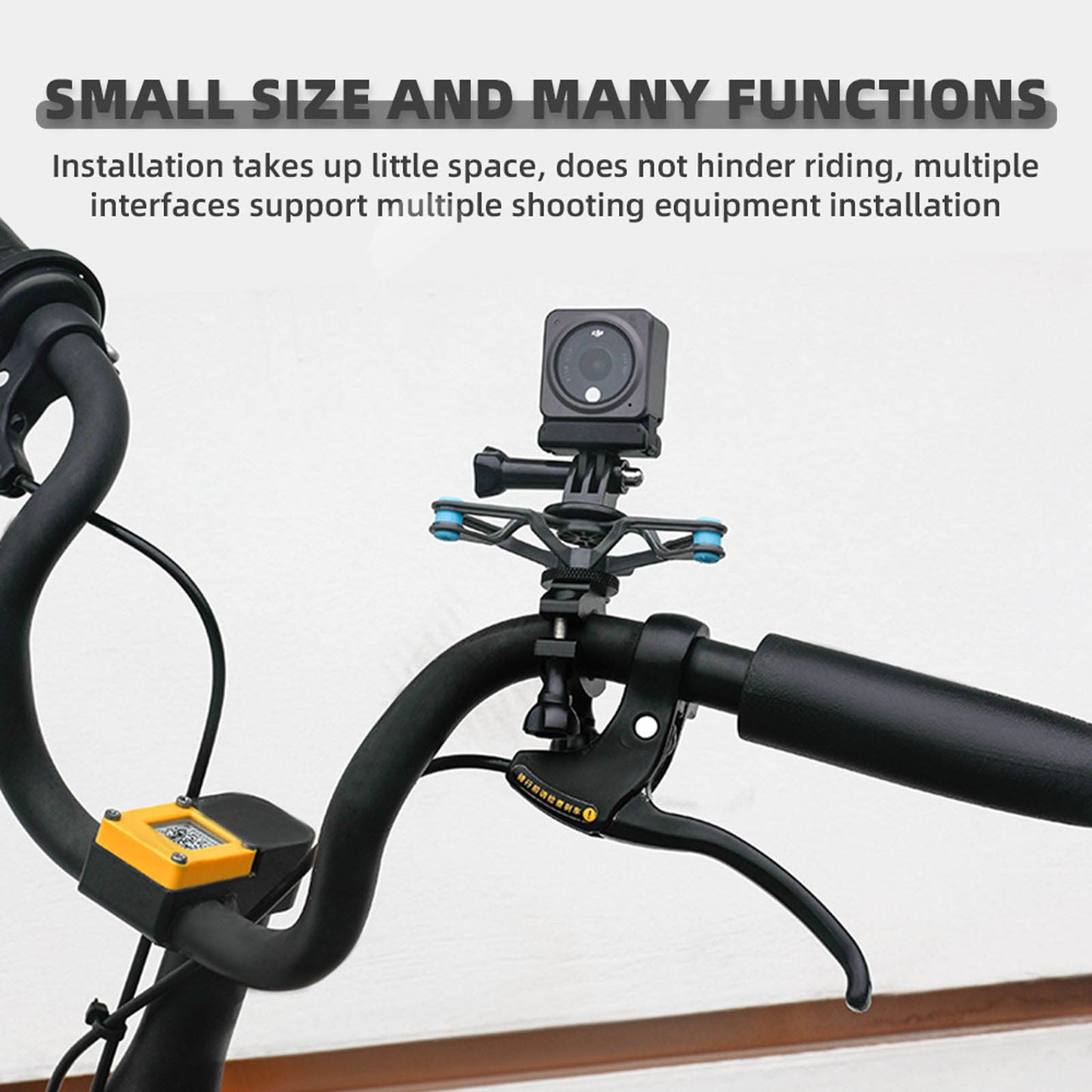 Uniqkart 1176200 Bike Bicycle Shock-absorbing Camera Holder Bracket Set for DJI Osmo Action 1/2 / GoPro