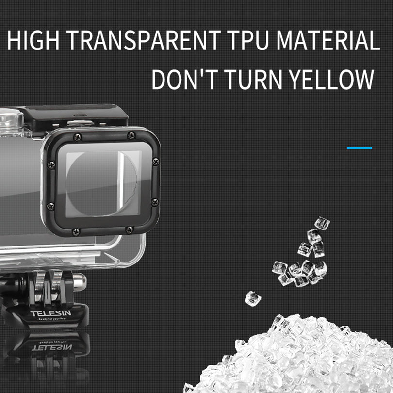 Uniqkart GP-WTP-504 45m Underwater Diving Shell Transparent Waterproof Camera Protective Housing Case for GoPro Hero 7 / 6 / 5