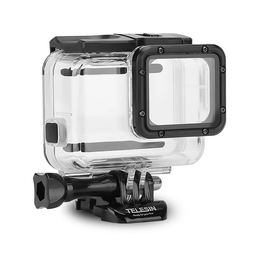 Uniqkart GP-WTP-504 45m Underwater Diving Shell Transparent Waterproof Camera Protective Housing Case for GoPro Hero 7 / 6 / 5