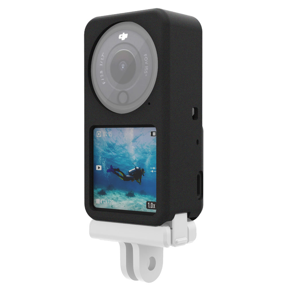 AGDY05 Shockproof Soft Silicone Case Camera Protective Sleeve Cover for DJI Action 2 - Blue