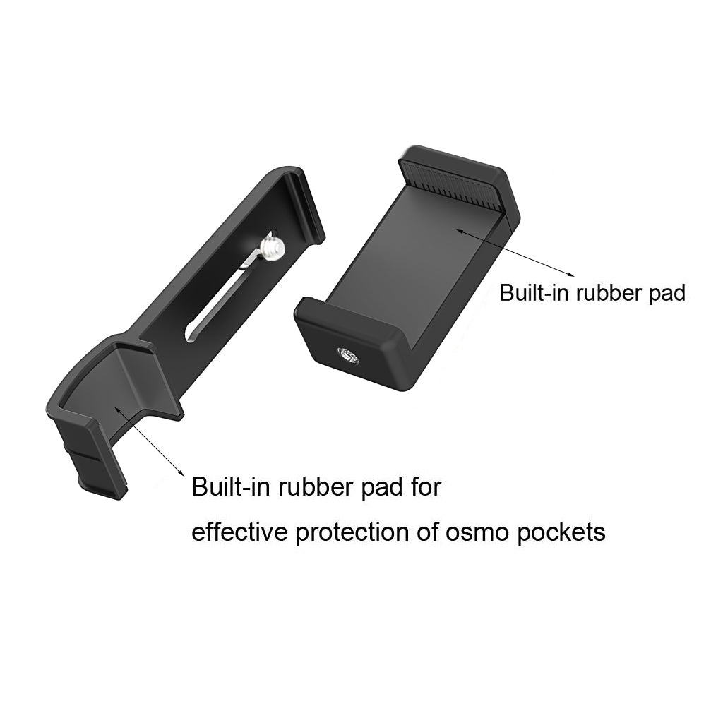 AGDY29 Desktop Tripod Mobile Phone Securing Clip Holder Extended Bracket for DJI Osmo Pocket/Pocket 2