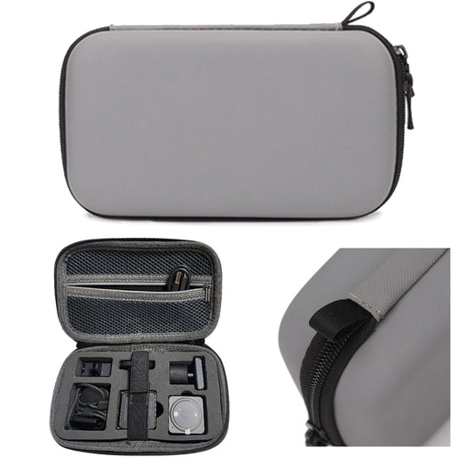 AGDY02 Waterproof Nylon Storage Case Portable Zipper Bag for DJI Action 2 Drone Accessories - Grey