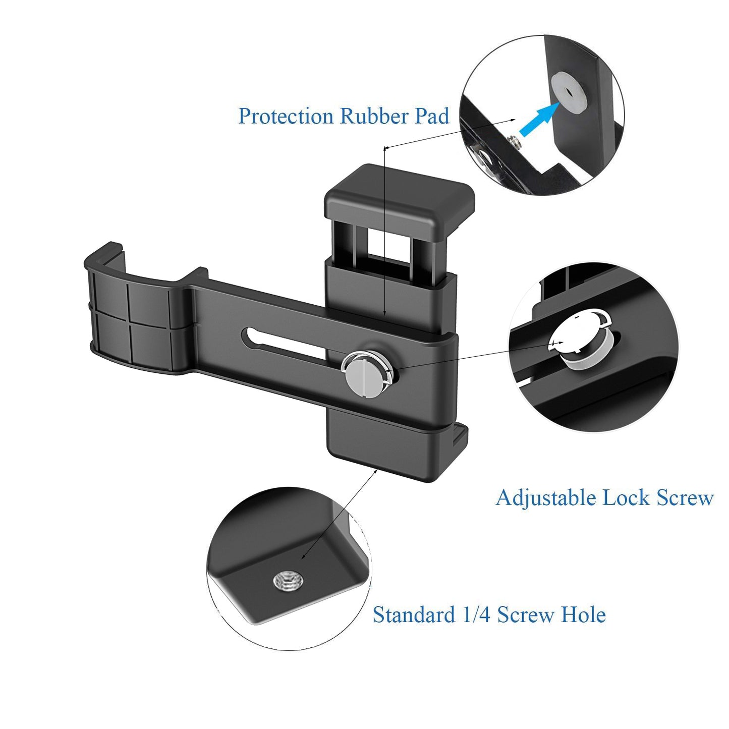 AGDY30 Mobile Phone Securing Clip Holder Extended Bracket for DJI Osmo Pocket/Pocket 2