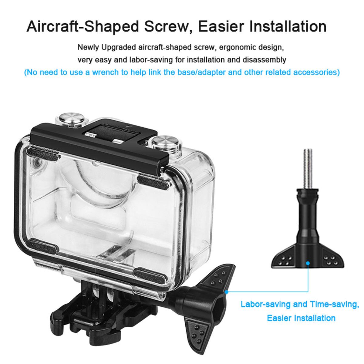 Waterproof Case Diving Protective Housing Shell Camera Accessories for DJI Osmo Action
