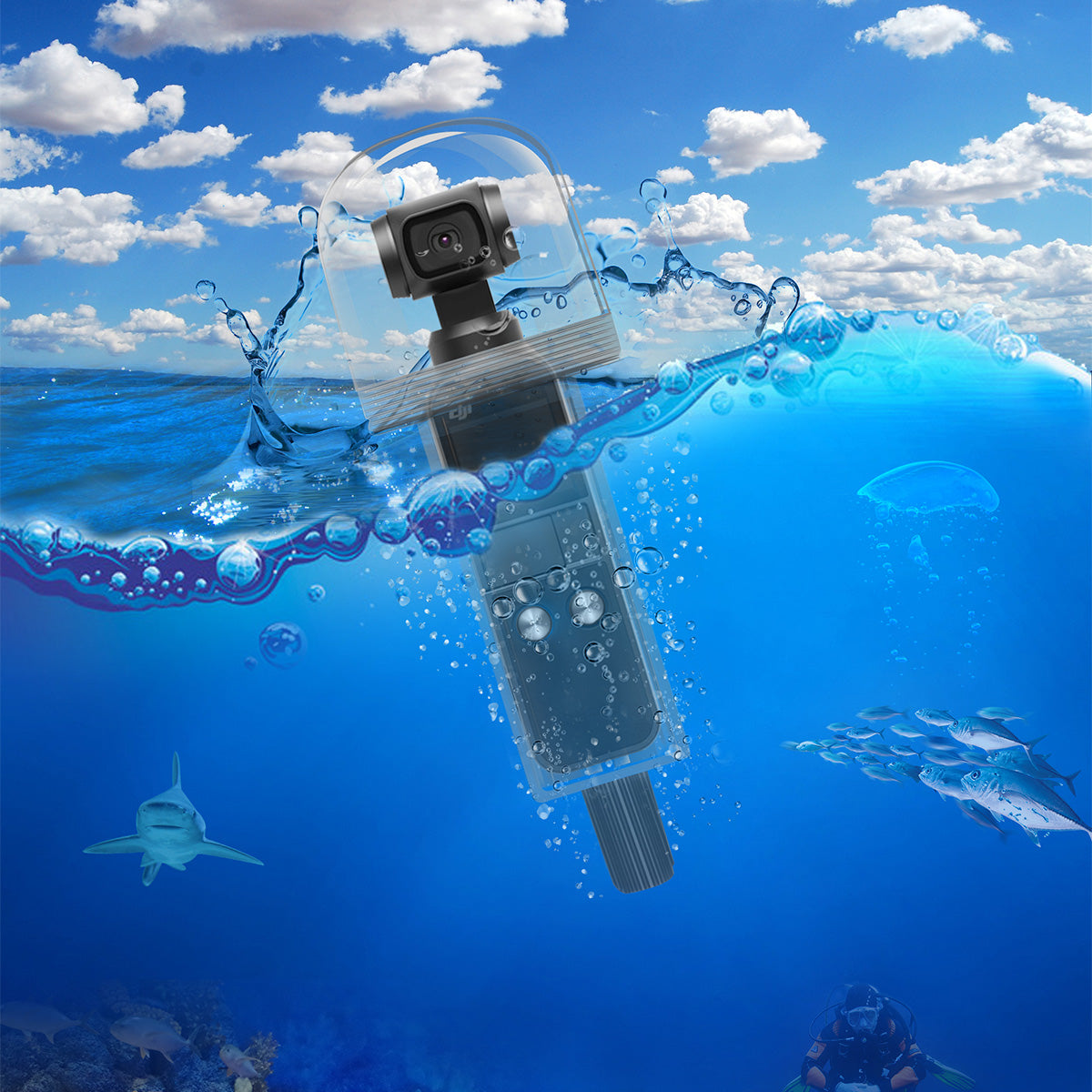 30m Waterproof Camera Housing Case Swimming Diving Shell for DJI Osmo Pocket