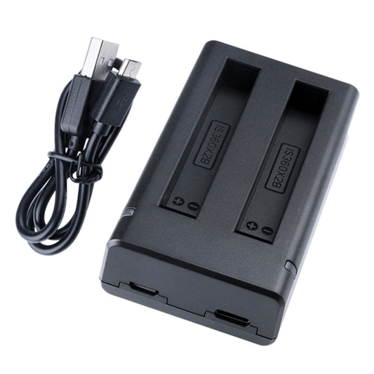 AI72 Small and Portable Camera Battery USB Charger Dual Slots 2.1A Charging Traveling Outdoor Camera Accessories for Insta360 ONE X2
