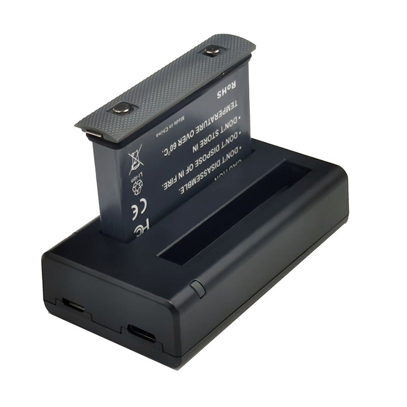 AI72 Small and Portable Camera Battery USB Charger Dual Slots 2.1A Charging Traveling Outdoor Camera Accessories for Insta360 ONE X2