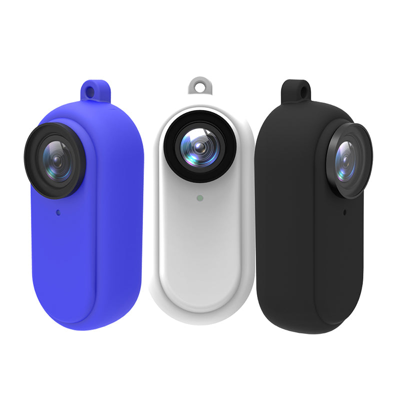AI65 Shockproof Soft Silicone Case Camera Protective Sleeve Cover for Insta360 GO 2 Camera - Blue