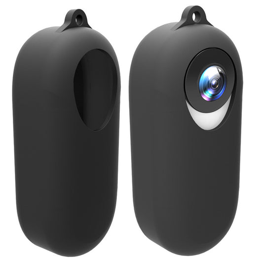 AI25 Soft Silicone Camera Case Protector Anti-shake Camera Body Sleeve Cover for Insta360 GO Camera - Black