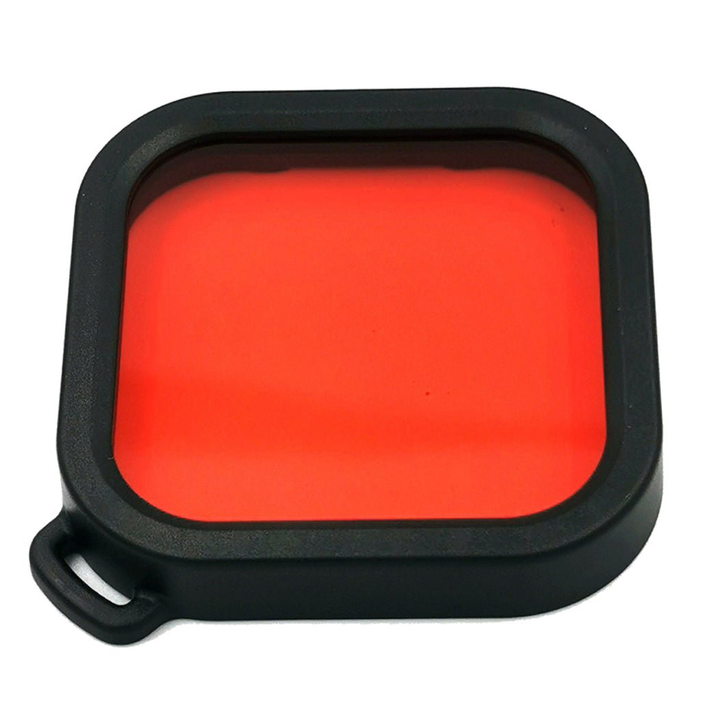 AI18 Waterproof Camera Lens Filter for Insta360 One R Waterproof Diving Case - Red