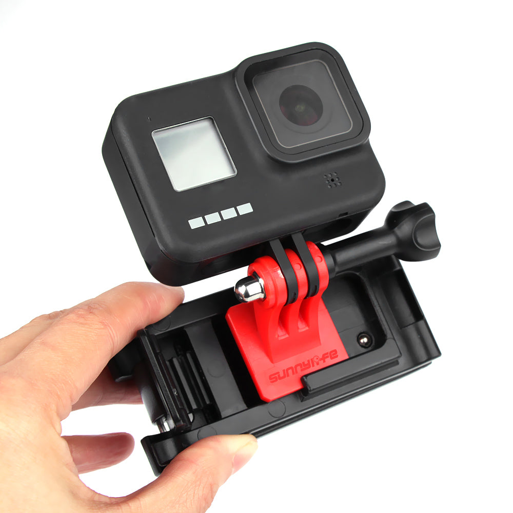 Uniqkart TY-Q9261 Sports Camera Backpack Clip Mount Adapter for DJI Action 2 / GoPro 10 / GoPro 9 / Insta360 One R