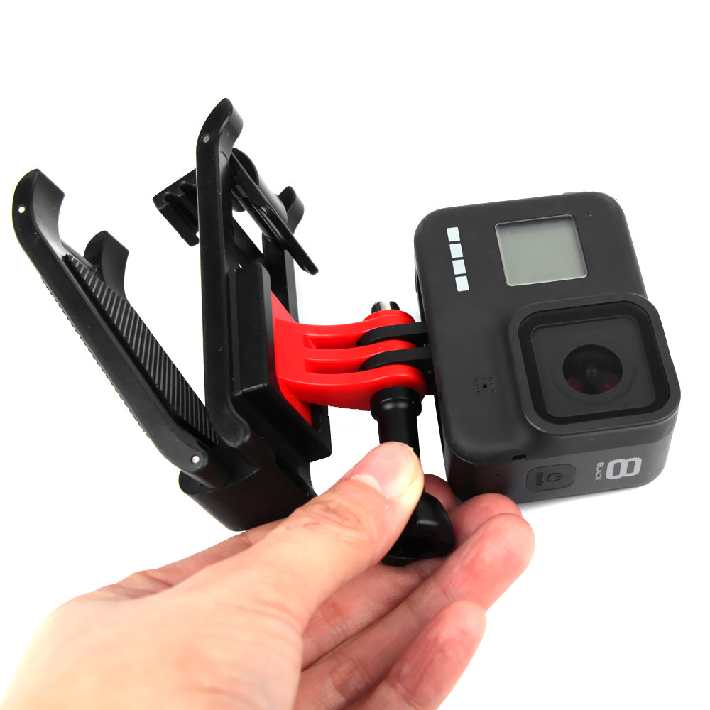 Uniqkart TY-Q9261 Sports Camera Backpack Clip Mount Adapter for DJI Action 2 / GoPro 10 / GoPro 9 / Insta360 One R
