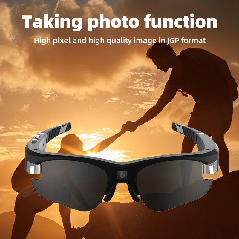WS32 Multifunctional Smart Camera Glasses Support 256G TF Card Digital Glasses HD 1080P H.264 Video Glasses for Outdoor Riding