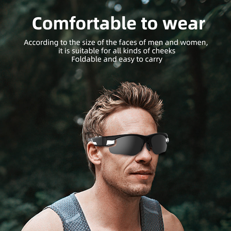 WS32 Multifunctional Smart Camera Glasses Support 256G TF Card Digital Glasses HD 1080P H.264 Video Glasses for Outdoor Riding