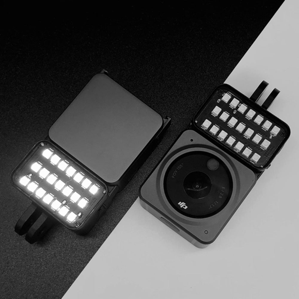 HTX N6-OA2BG For DJI Action 2 Magnetic Installation Fill Light Mini Size 6500K LED Video Light Vlog Fill Light