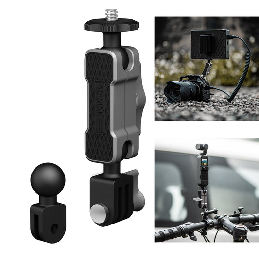 STARTRC For DJI OSMO Camera Clamp Mount Monitor Ballhead Magic Arm Double Ball Head Adapter with 1/4inch Thread