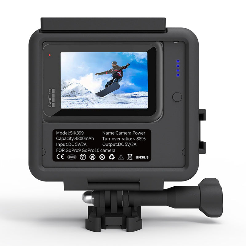 SHEINGKA Power Extended Battery Power Replacement Charger Stand with Frame for GoPro Hero 9