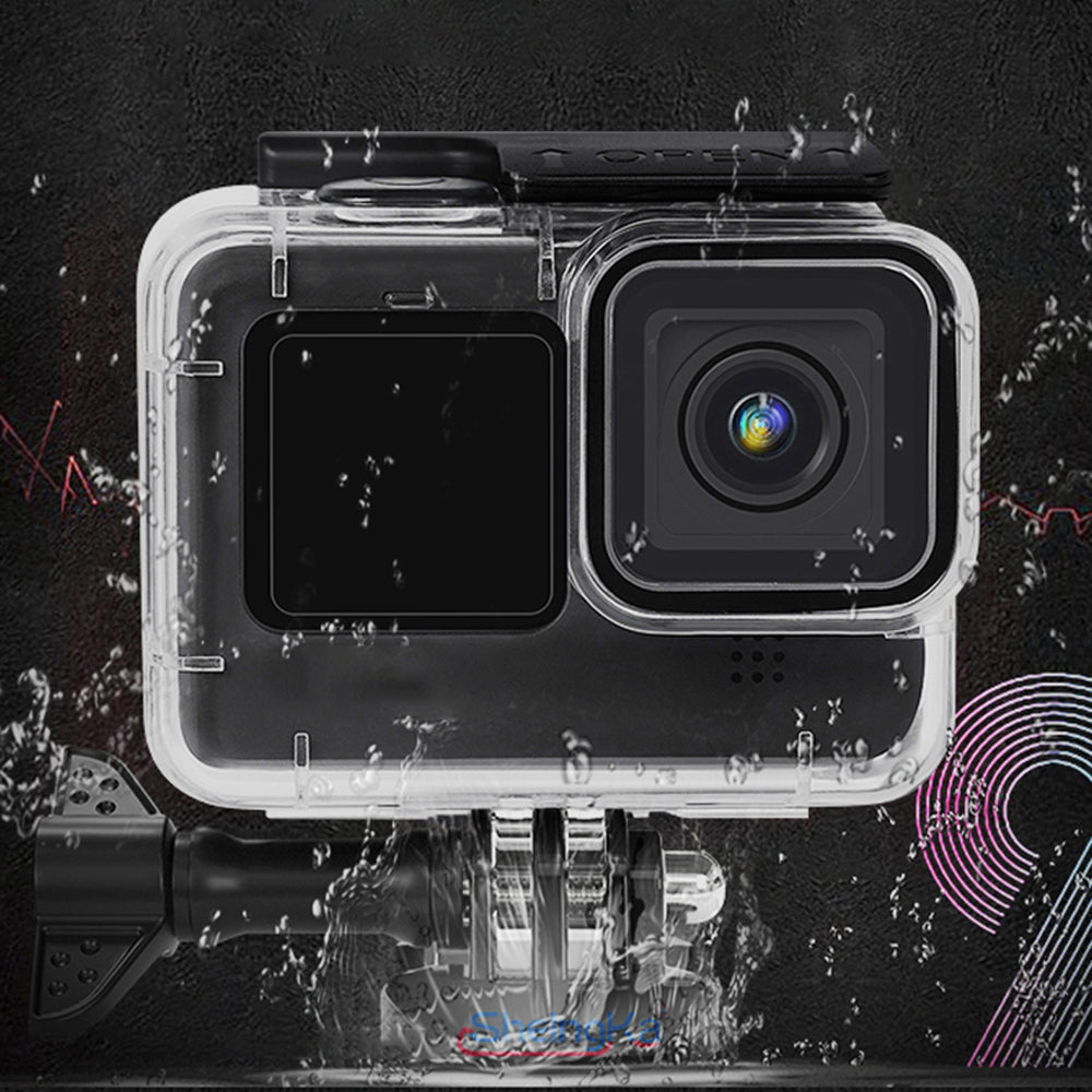Uniqkart FLW368 for GoPro Hero 9/10 40m Underwater Camera Diving Case Waterproof Protective Shell