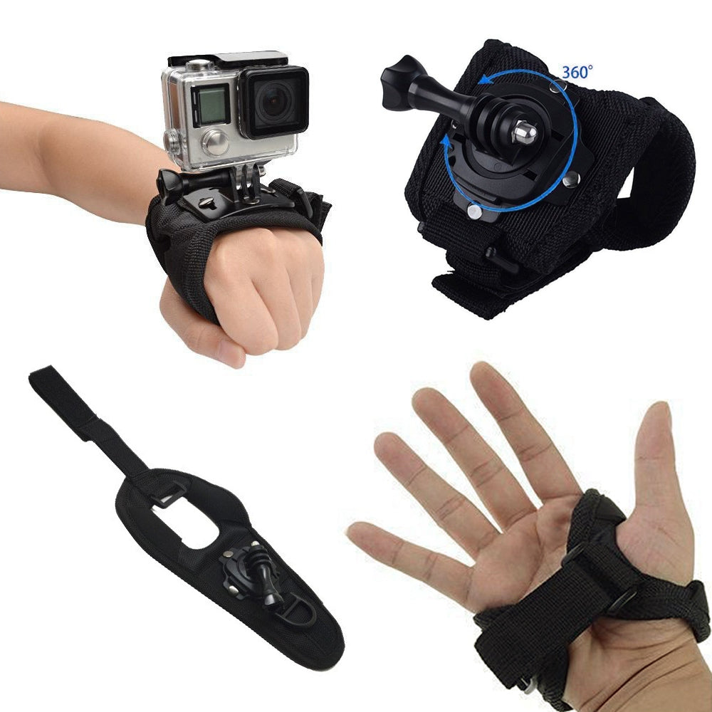 G10-TZ02 25 in 1 for GoPro Hero 9/10 Sports Camera Accessories Kit Waterproof Housing Case Chest Strap Headband Wrist Strap Set