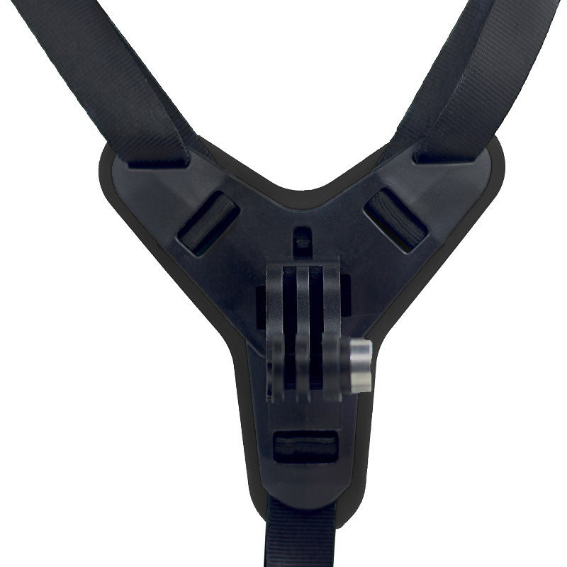 CSSJ22-106J Universal Full Face Motorcycle Helmet Chin Mount Jaw Holder Strap with Screw for GoPro Hero 7/6/5/4/3/SJCAM/DJI Osmo Action